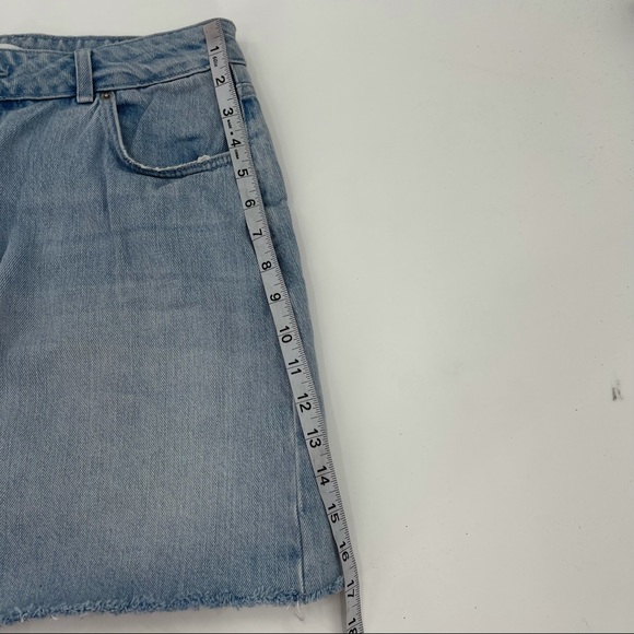 TOPSHOP Denim Skirt High Waist Jean Skirt Size 10 - Picture 6 of 6